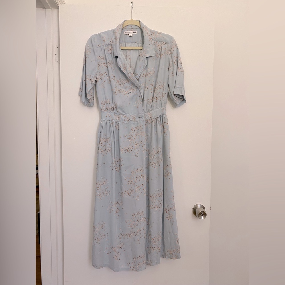 Ines de la Fressange x Uniqlo floral midi dress